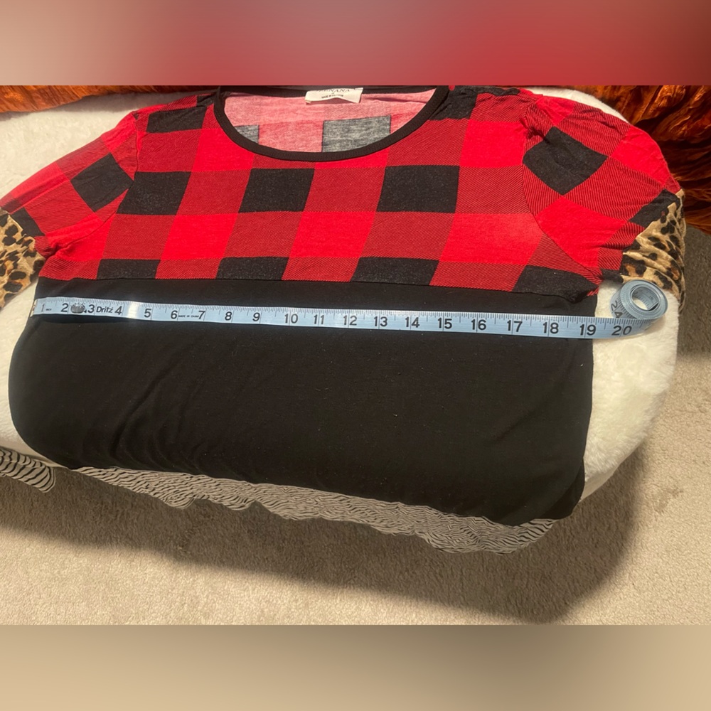 🐆♥️▪️Multi Patterned Long Sleeve Striped Blouse 🐆♥️▪️ - Picture 3 of 3